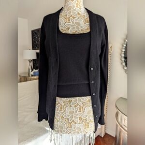 Black Jaidan cashmere sweater set